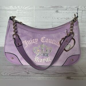 Juicy Couture Lavender/Purple Jeweled Crown Shoulder Bag